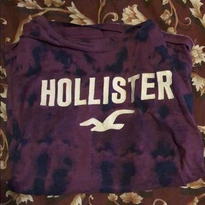 Purple and blue short sleeve Hollister shirt